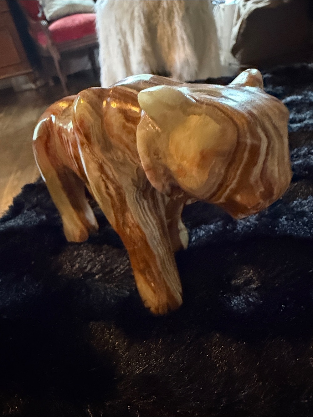 Awesome marble carved tiger.